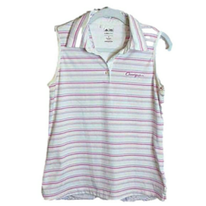 Adidas MED Climacool Active Sleeveless Polo Popover‎ Shirt Medium M